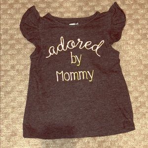 Adored by mommy toddler girls top